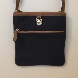 Michael Kors Nylon Crossbody (Black/Brown)